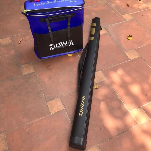 Thùng đựng cá daiwa và túi đựng cần daiwa