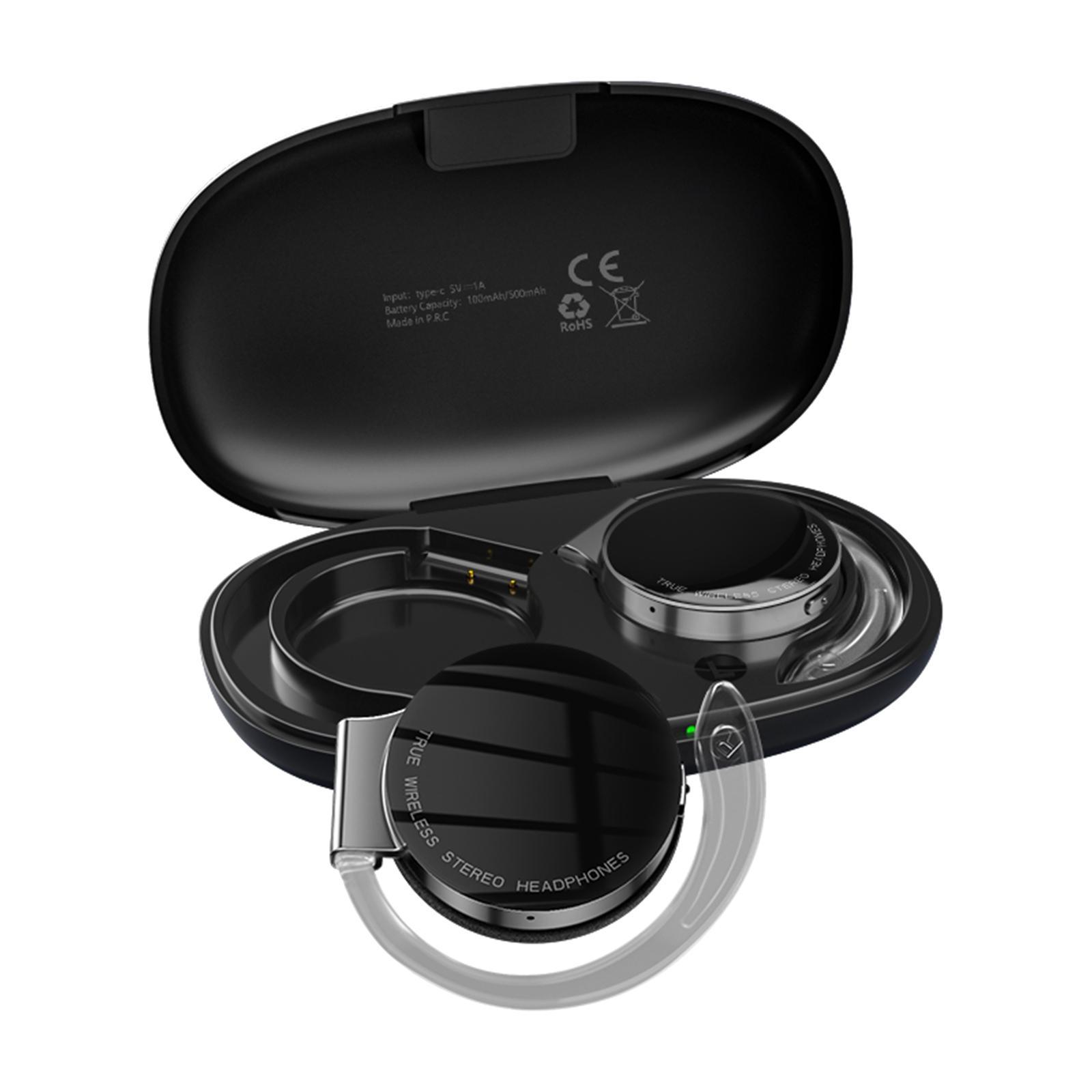 Air Conduction Headphones Earpiece BT 5.2 Wireless Earbuds for Workout Black