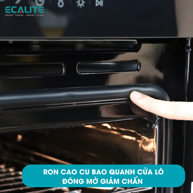 Lò Nướng Âm Tủ Ecalite EOV-JA7060BL - 70L - 9 Chức Năng Nướng - Điều Khiển Cảm Ứng - Hàng Chính Hãng
