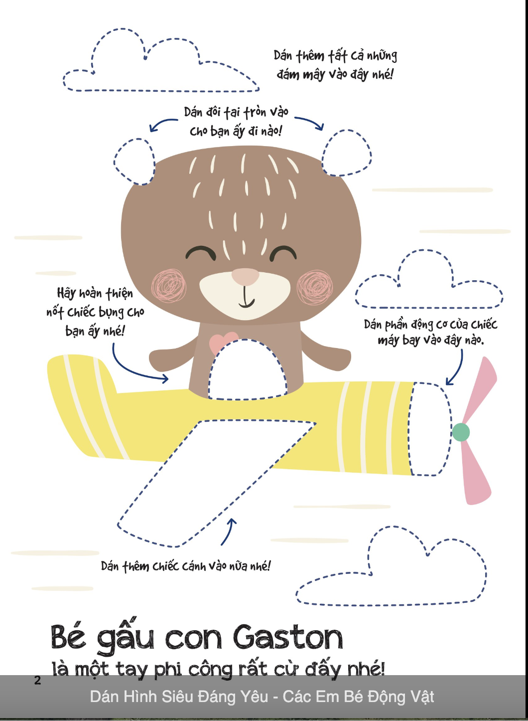 Dán Hình Siêu Đáng Yêu - Các Em Bé Động Vật