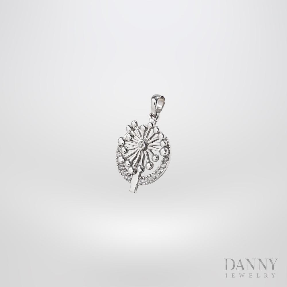 Mặt Dây Chuyền Nữ Bạc 925 Danny Jewelry Xi Bạch Kim DI4GZ029