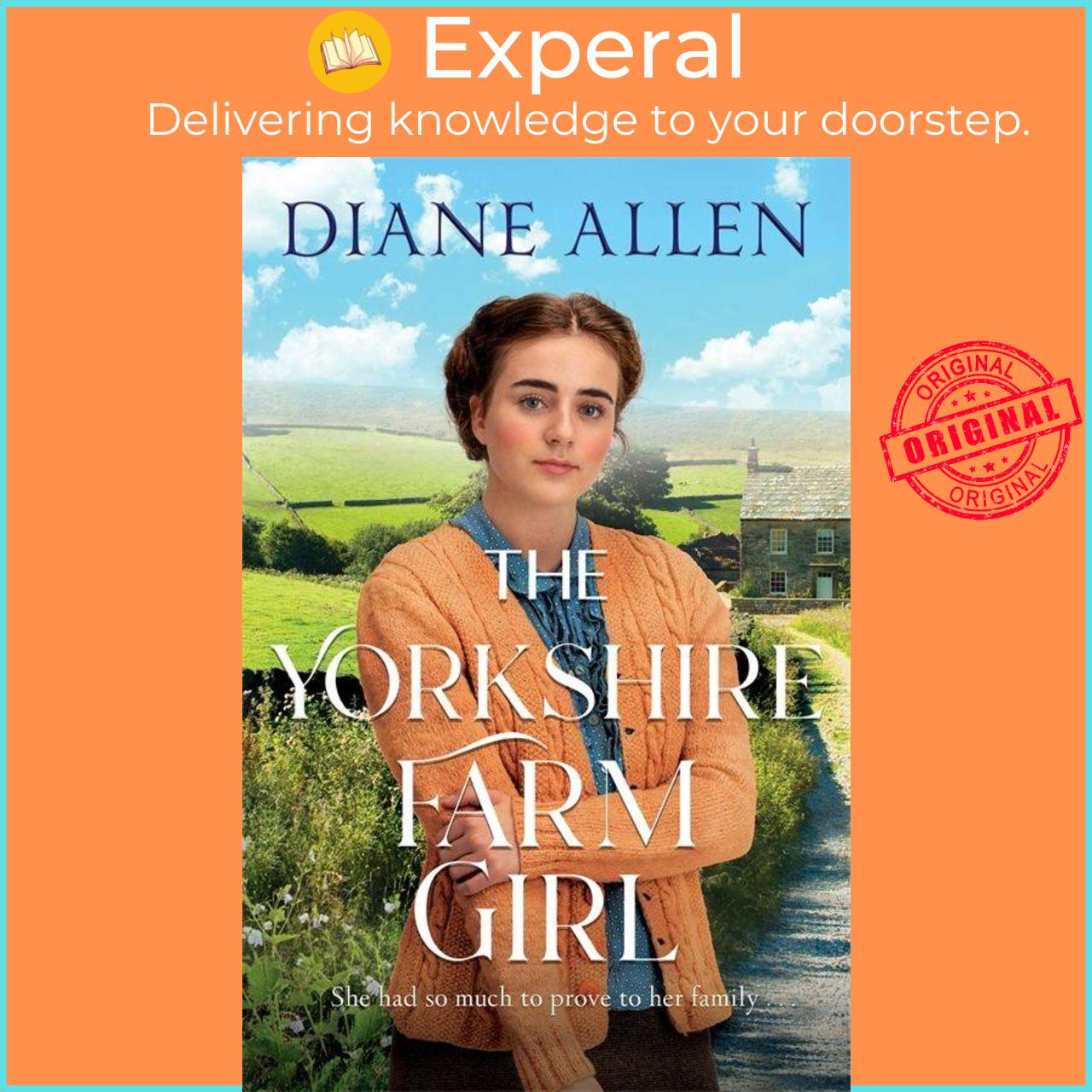 Sách - The Yorkshire Farm Girl by Diane Allen (UK edition, hardcover)