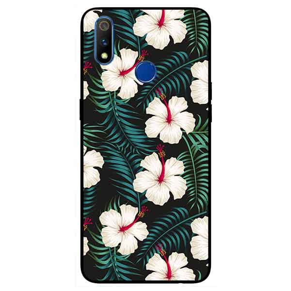 Ốp lưng in cho Realme 3 Pro Mẫu Hoa Trắng