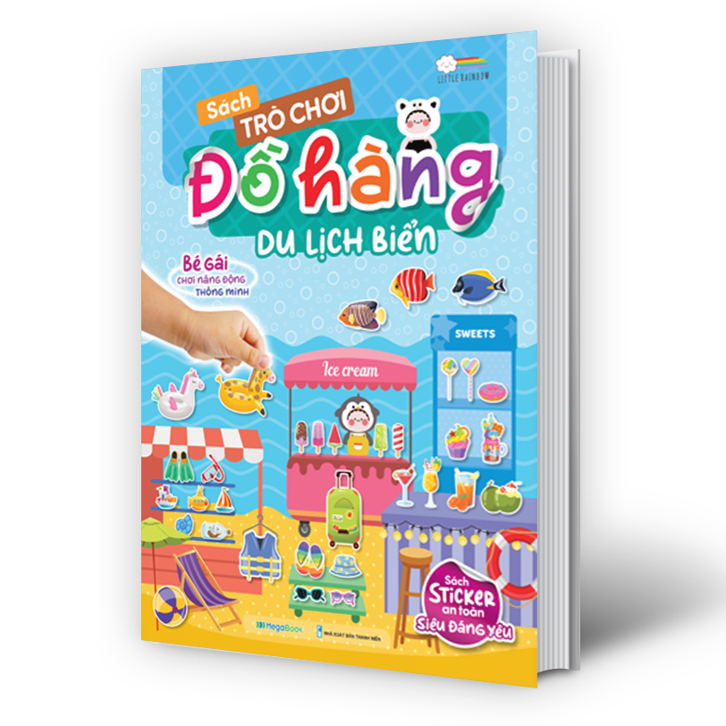 Sách Trò chơi Đồ hàng Du Lịch Biển (Hơn 200 Stickers)