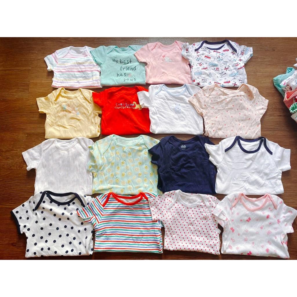 Set 5C bodysuit cho bé - Body chip cotton cộc tay cho bé trai cho bé gái