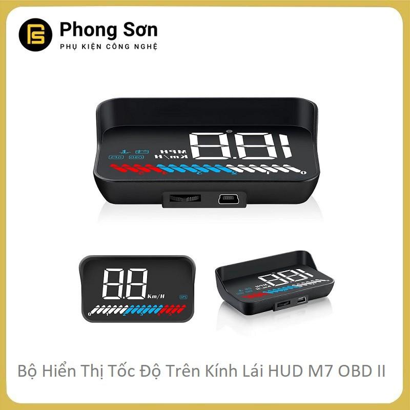 Bộ hiển thị tốc độ trên kính lái HUD M7 - OBD2 dành cho Xe hơi