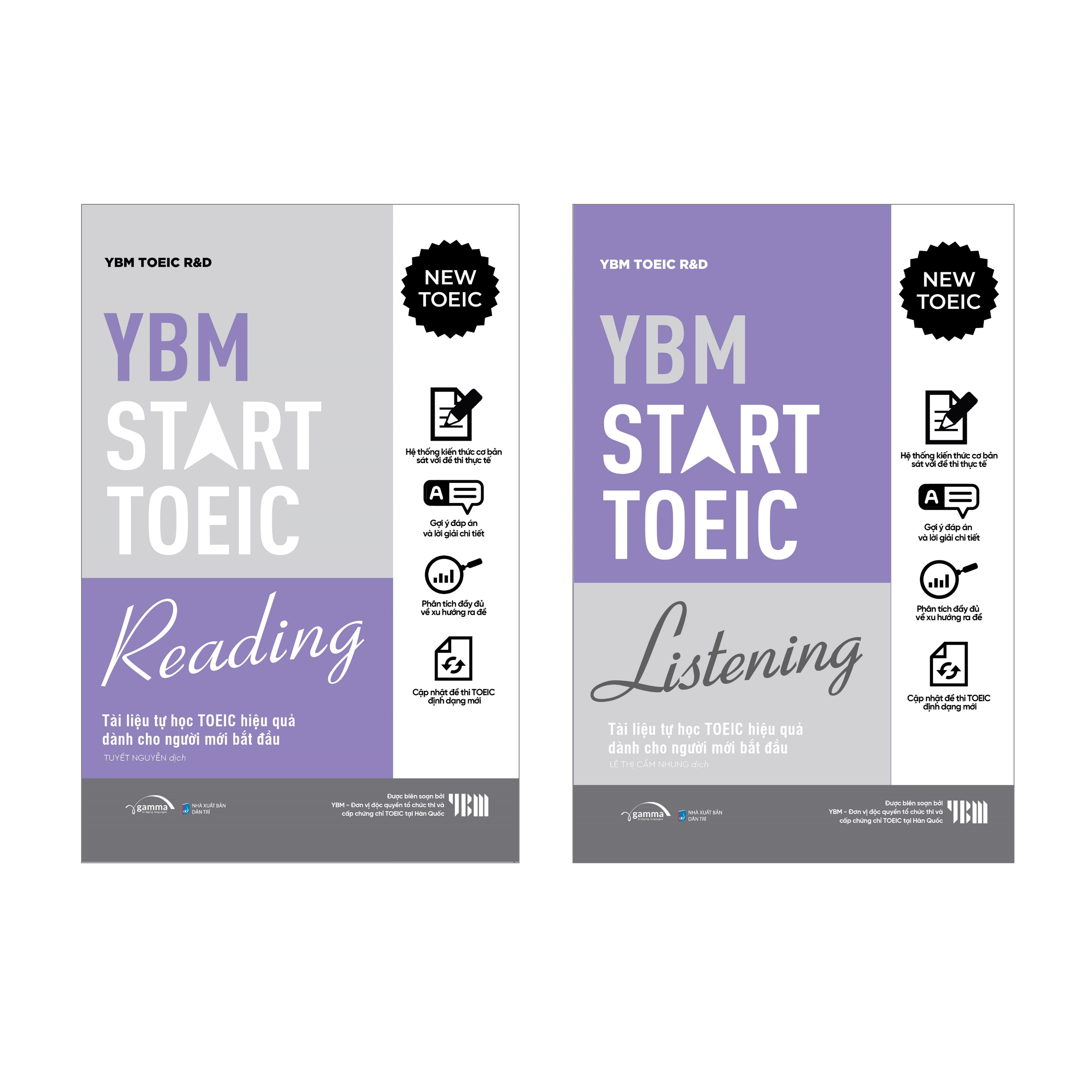 Combo YBM TOEIC Start Reading + YBM TOEIC Start Listening