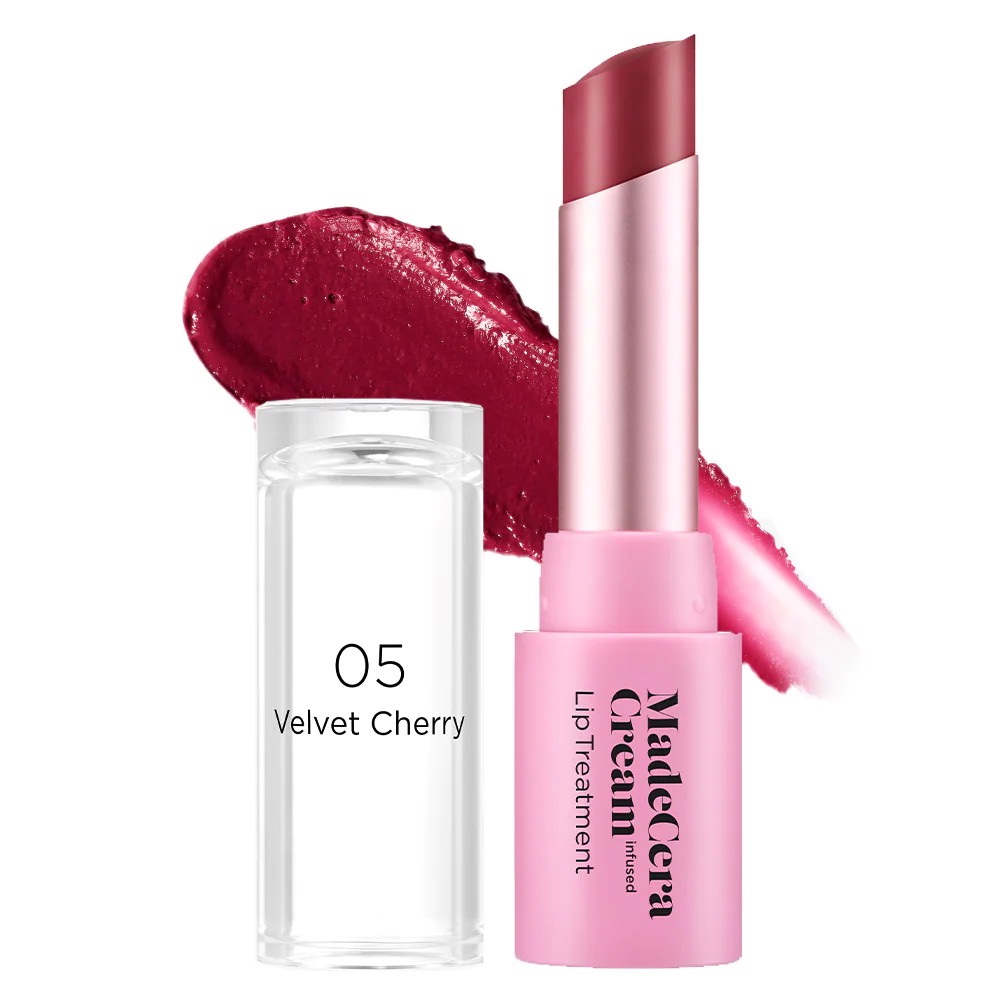 Son Dưỡng Làm Mềm Môi Skinrx Lab MadeCera Cream Lip Treatment 05 Velvet Cherry - HSD: 12/01/2023