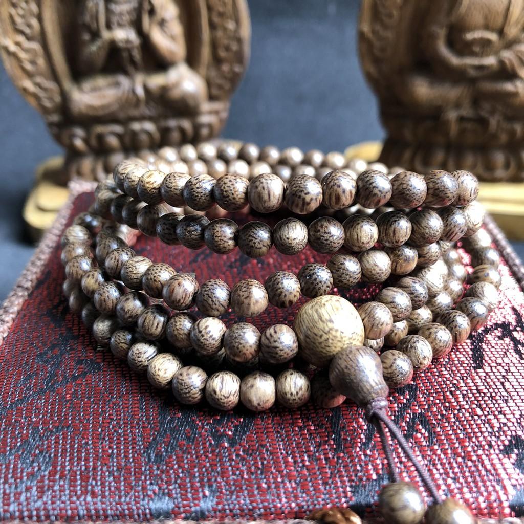 VÒNG TAY TRẦM HƯƠNG 216 HẠT 4LY - MÃI NHẤT LỘC - LINH MỘC HƯƠNg