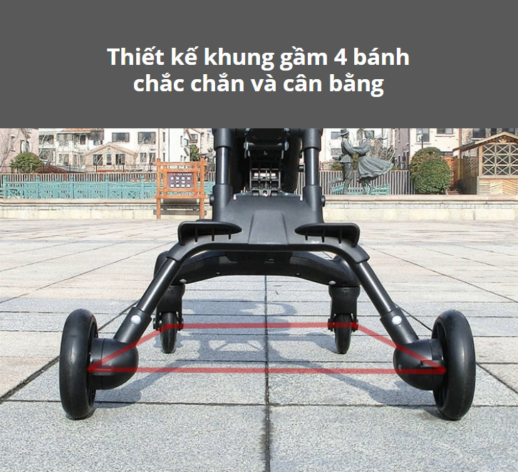 XE ĐẨY EM BÉ GẤP GỌN ĐI DU LỊCH 2-WAY REST BABY