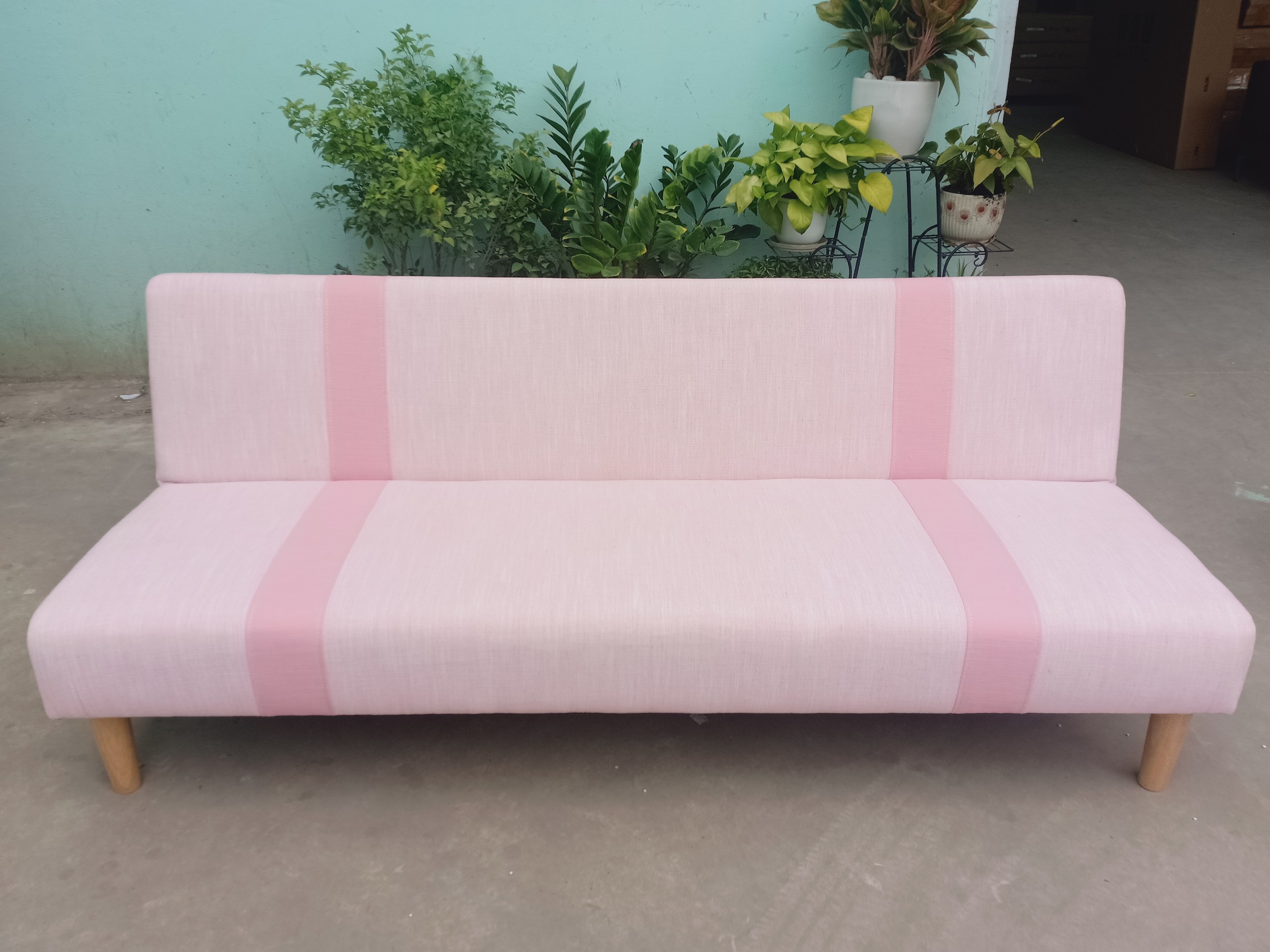 Sofa bed 3 trong 1 đa năng Juno sofa màu hồng, xám, xanh lá