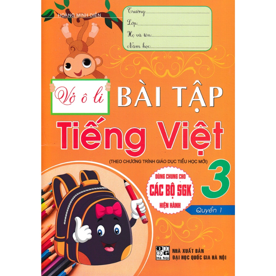 Combo Vở Ô Li Bài Tập Tiếng Việt Lớp 3