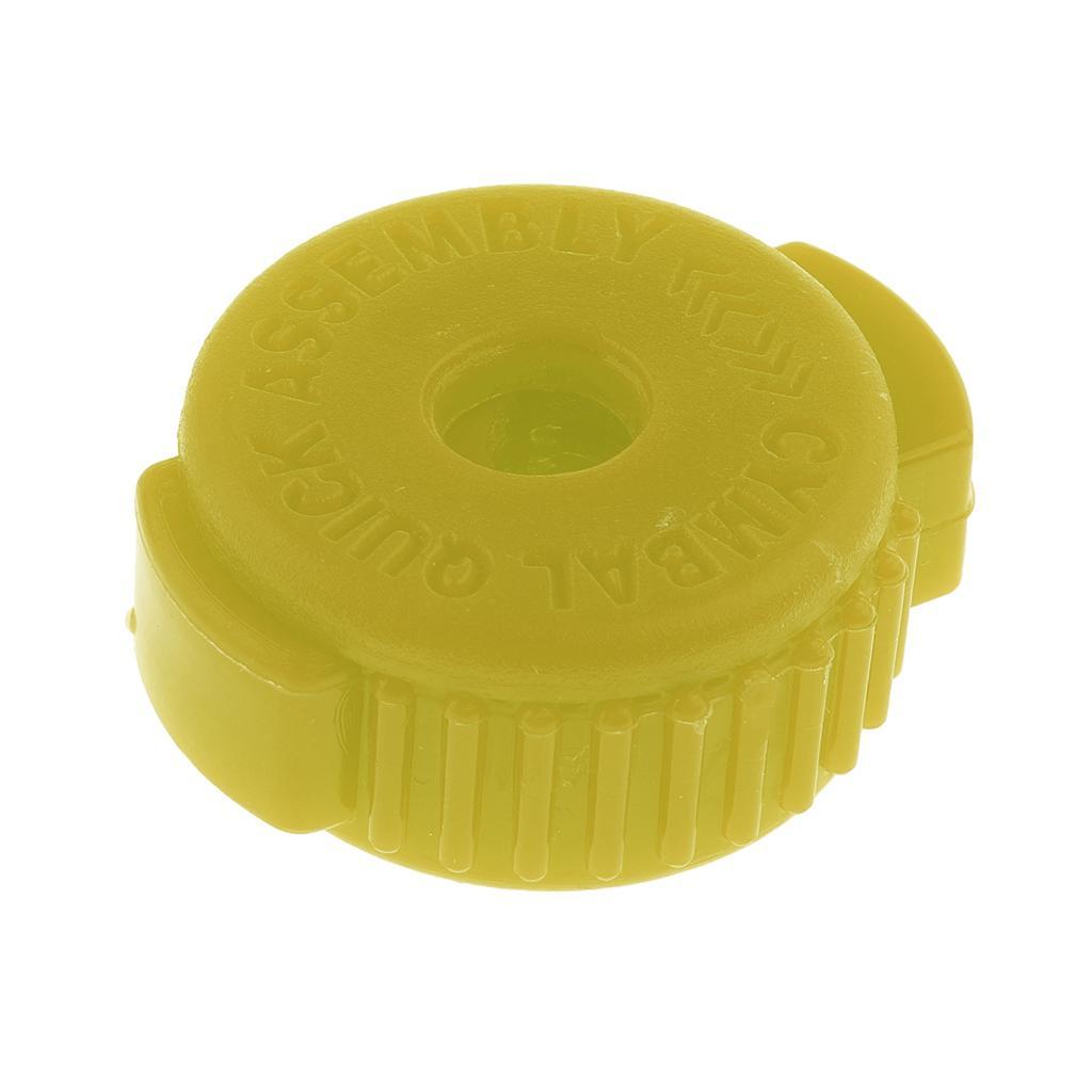 2pcs Drum Set Cymbal Quick Assembly Mate Replacement Accessory Yellow+ Black