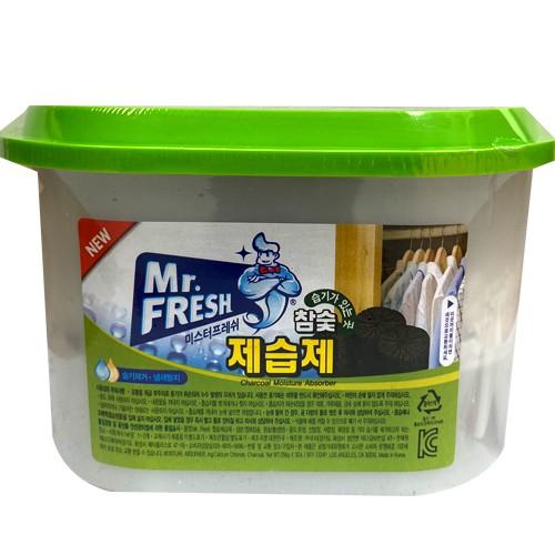 Bộ 6 bình hút ẩm than hoạt tính khử khuẩn Mr Fresh - Korea 256g/bình
