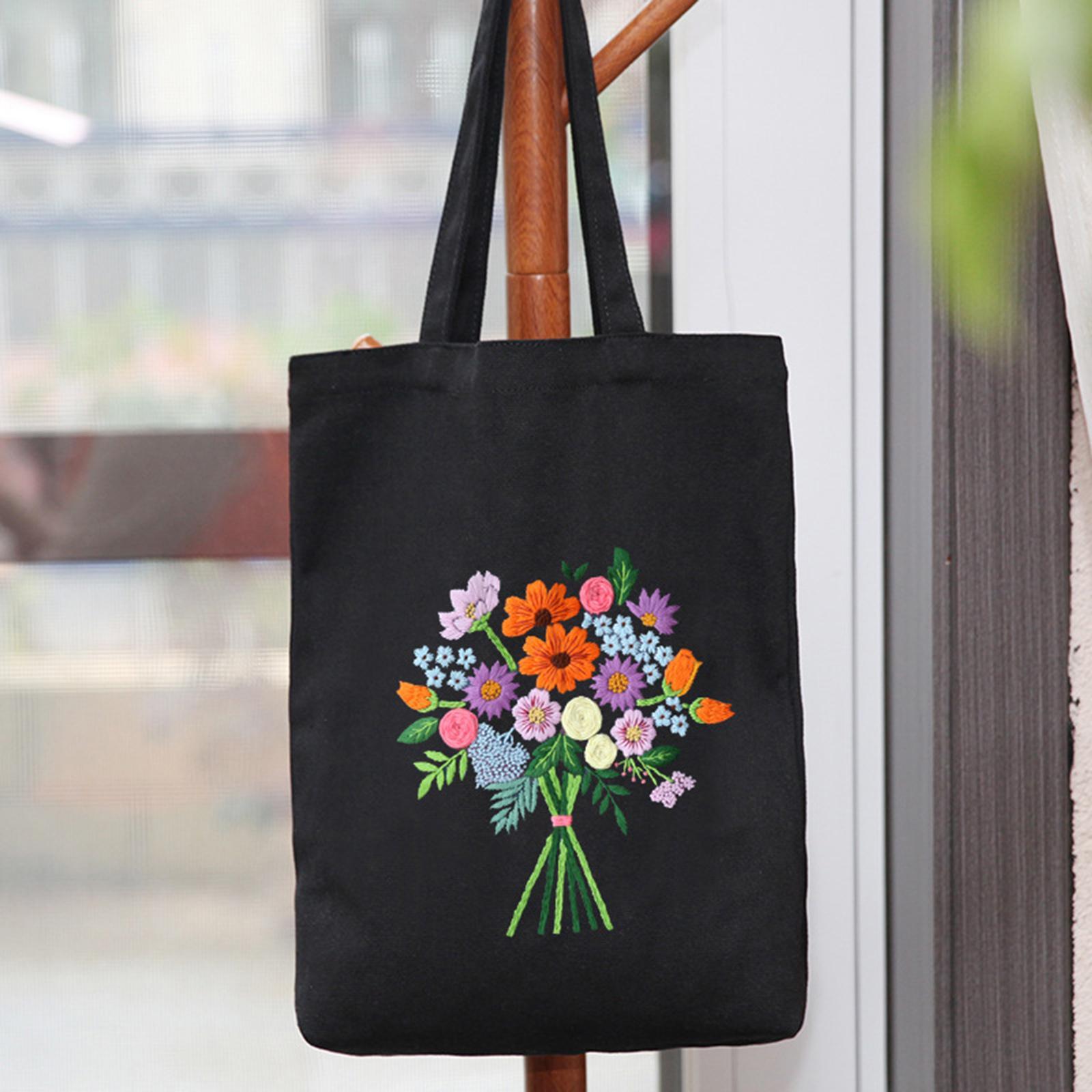 Canvas Embroidery  Include Embroidery with Flower Pattern Dewdrop Flower
