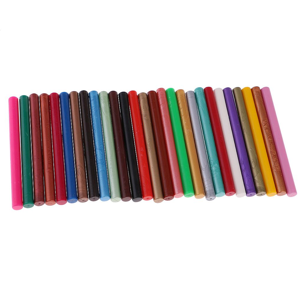 10pcs Multi-color Round Sealing Wax Sticks for Wedding Invitation Letter Card Stamp