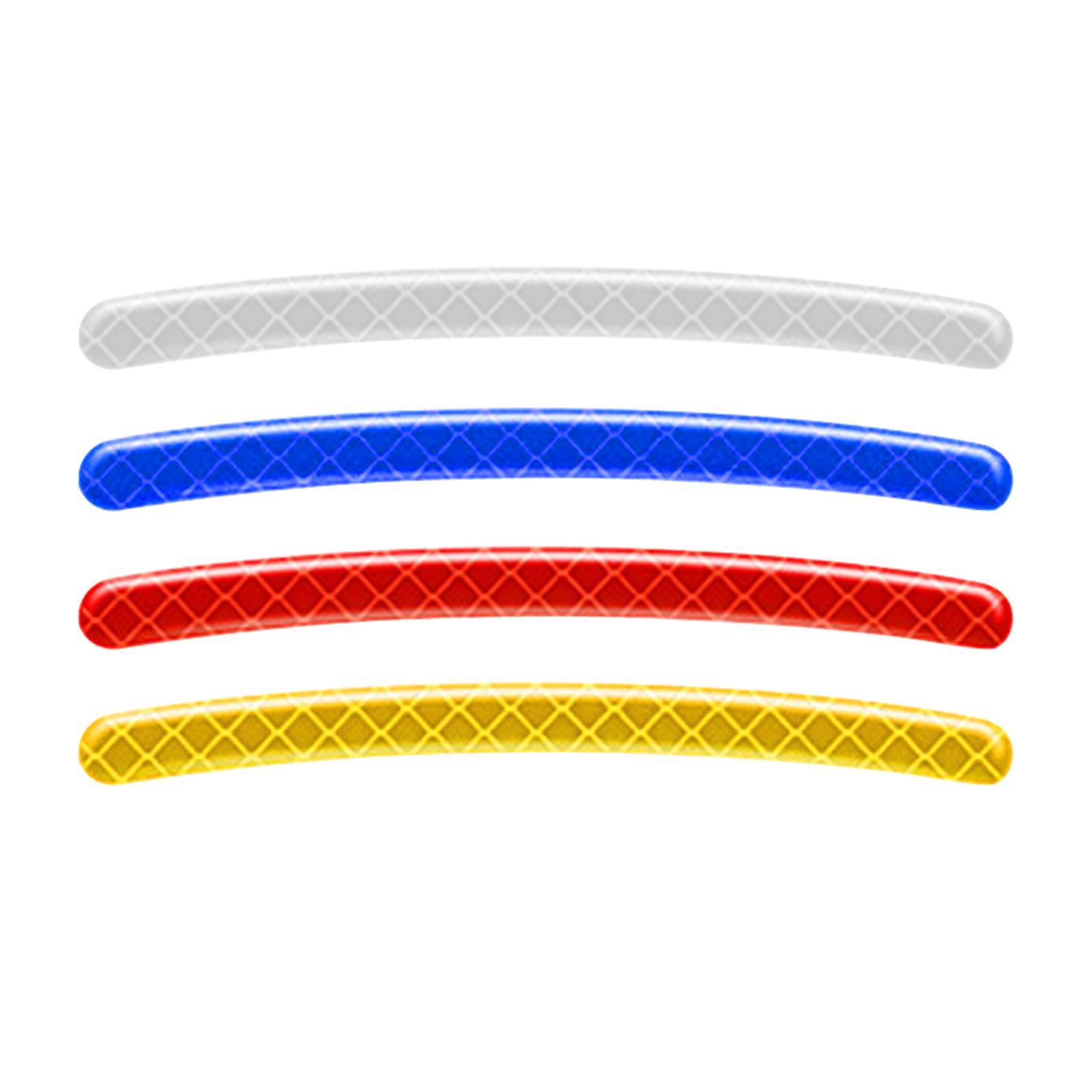 Universal Car Wheel Hub Reflective Sticker for Night Driving White