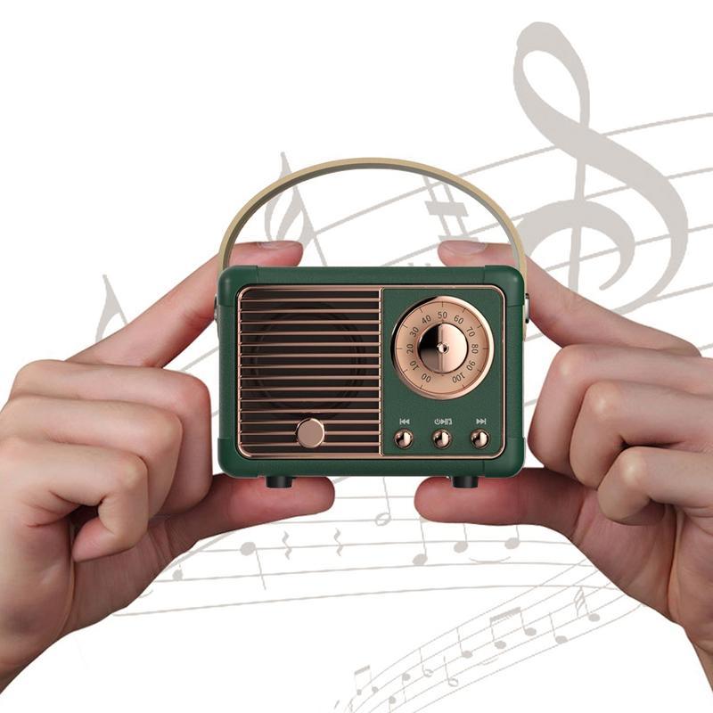 Loa retro bt loa cổ điển fm radio loa retro không dây với phong cách cổ điển kiểu cũ Color: Pink