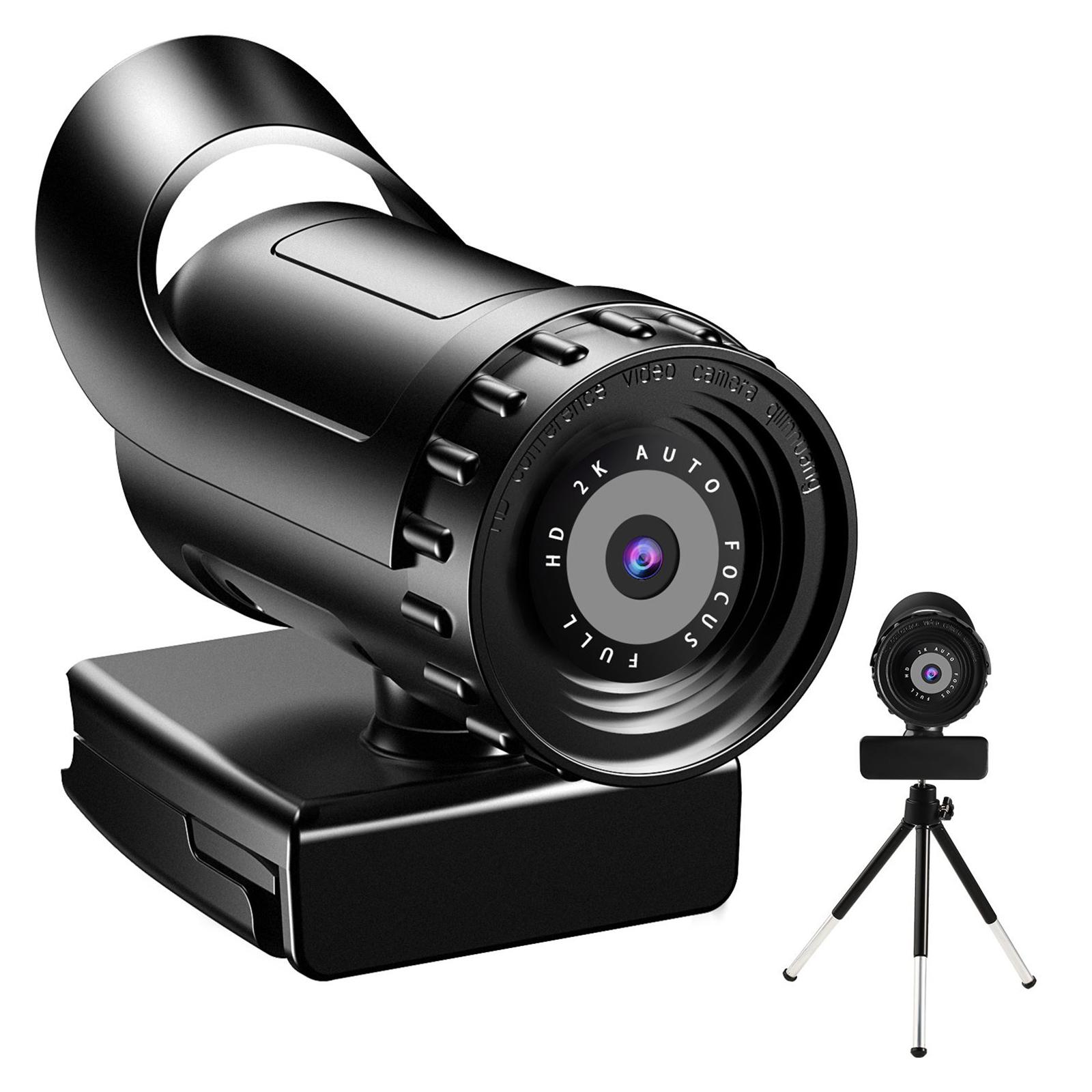 USB Webcam HD Web Camera Auto Focus Streaming Webcam 120°View Computer Camera Plug And Play for Online Calling Online Teaching Conferencing
