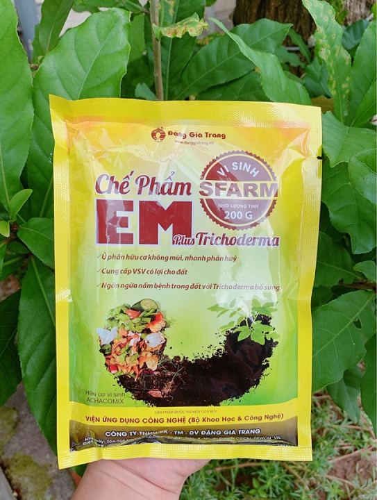 Chế Phẩm EM Plus Trichoderma Sfarm - Gói 200gram