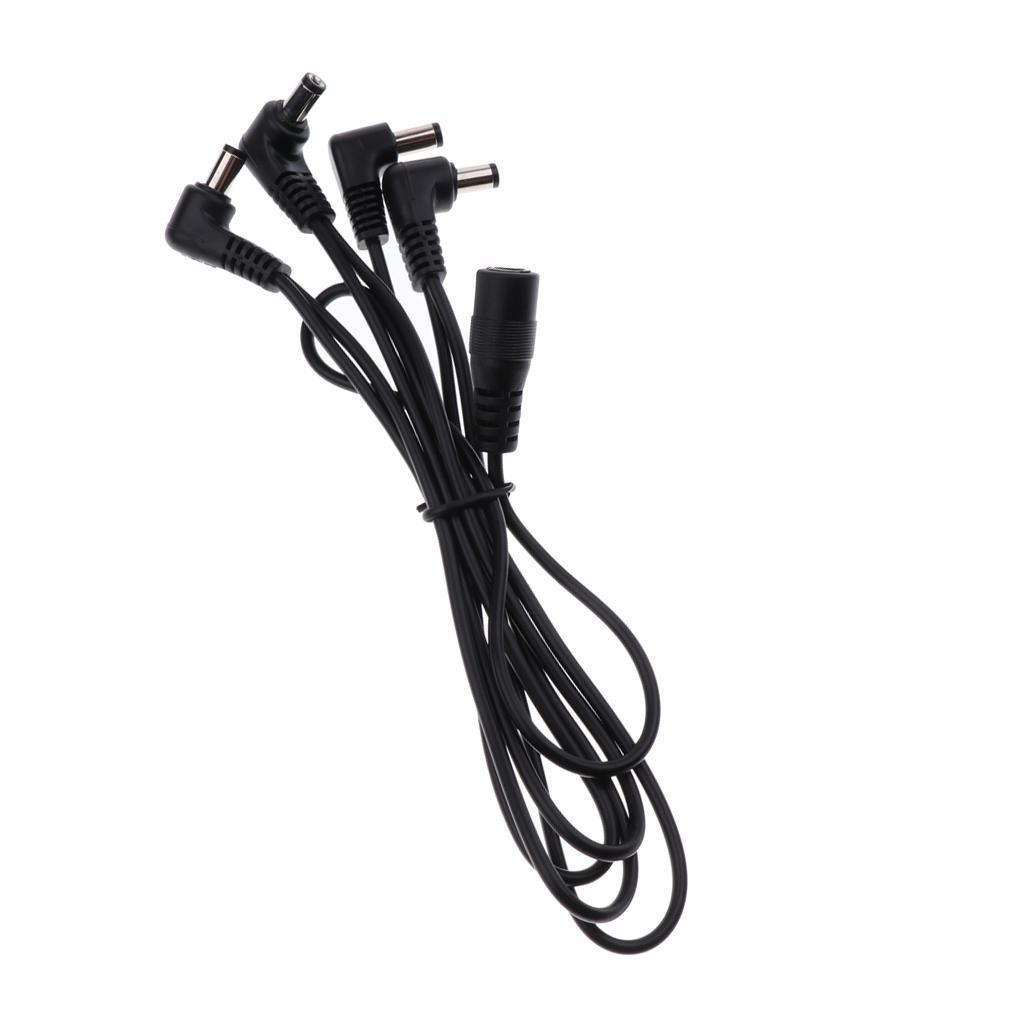 Practical Guitar Effects Power Supply 1 to 4 DC   Black 30cm