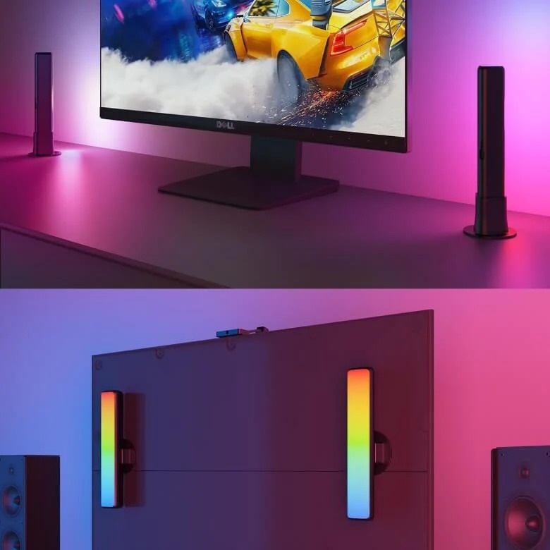 Đèn LED thanh RGB Govee Flow Pro WiFi TV Light Bars H6054 | Thanh đèn LED trang trí, kết nối và điều chỉnh thông minh, có cảm biến âm thanh| Hàng chính hãng