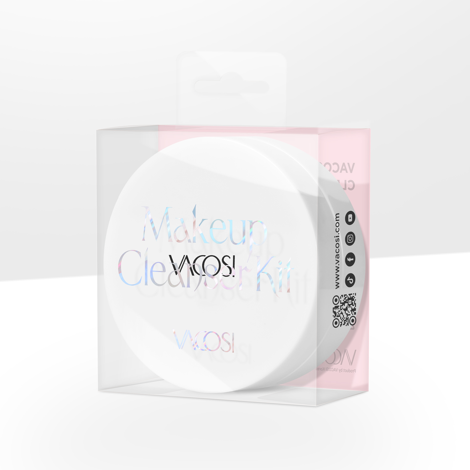 HỘP RỬA CỌ TRANG ĐIỂM KÈM XÀ BÔNG VACOSI - DC14 - VACOSI MAKEUP CLEANSER KIT