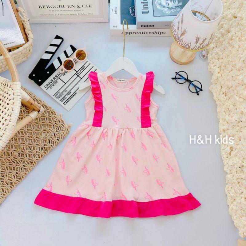MINKY MOM Váy Đuôi Cá Phối Viền Siêu Xinh Cho Bé Gái