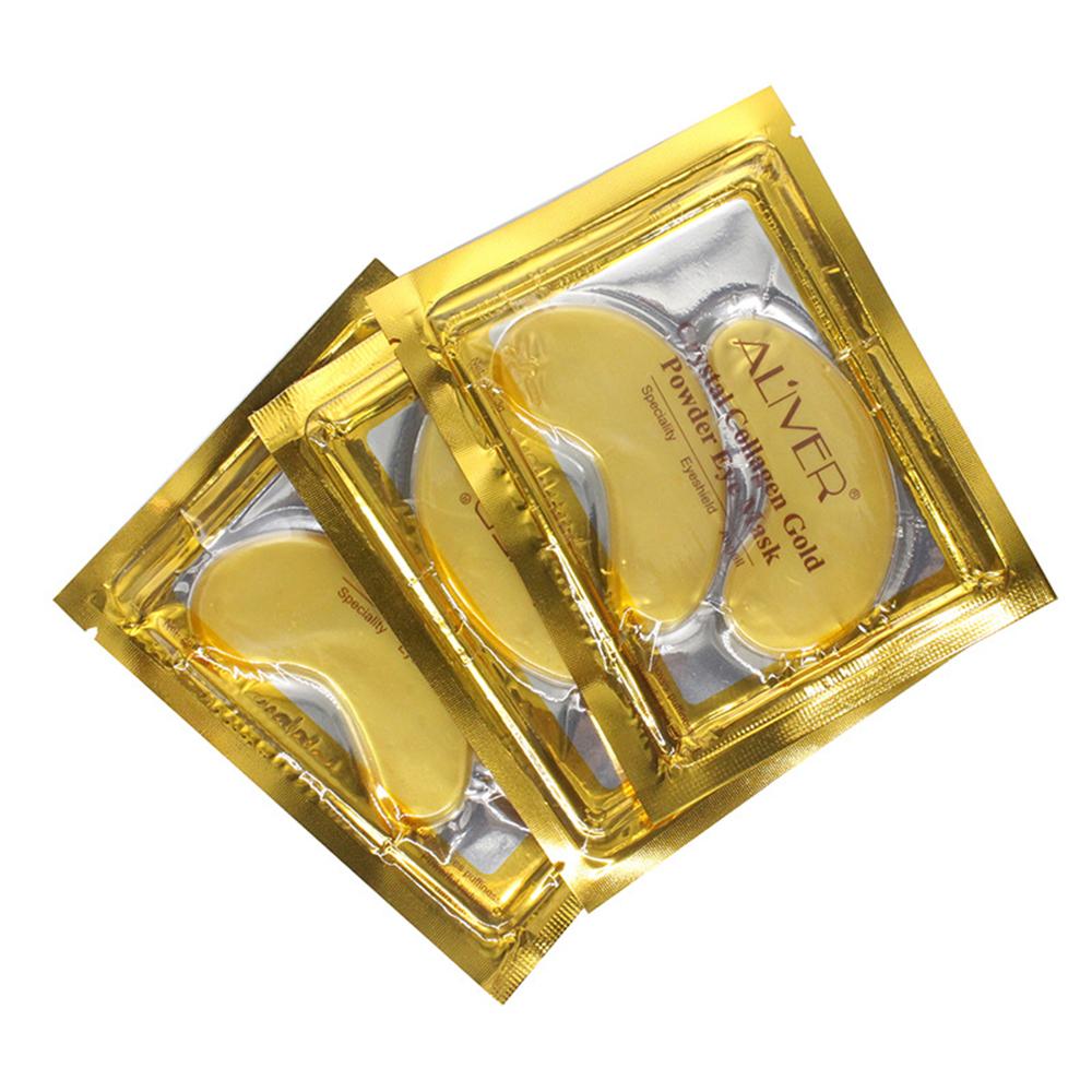 10 cặp Mặt nạ dưỡng ẩm tinh thể vàng Collagen cho mắt chuyên nghiệp Chống lão hóa Xóa nếp nhăn