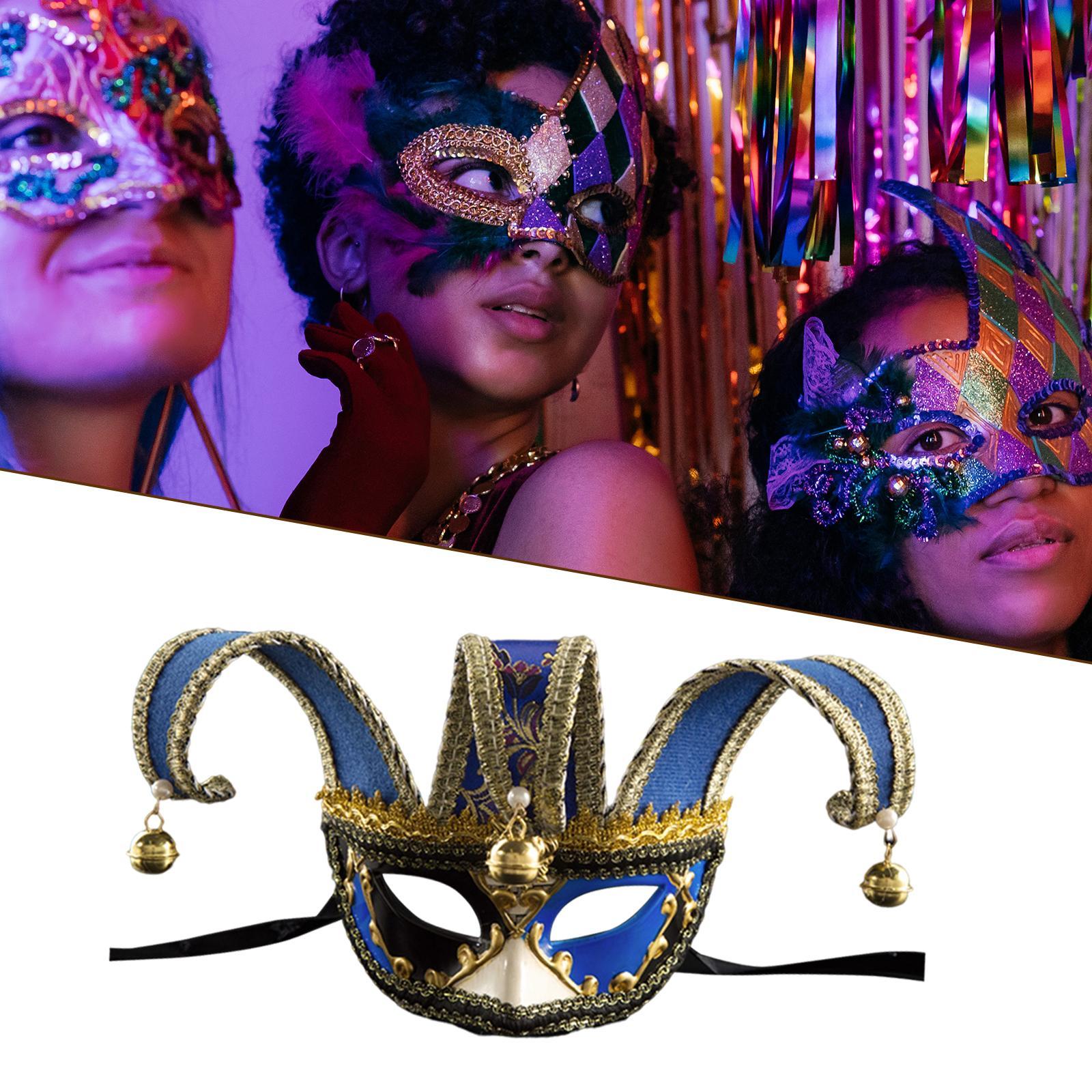 Half Face Mask Costume Cosplay Masquerade Mask Mask for Mardi Gras, Halloween, Party, Festival, Carnival Accessory