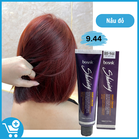 G-9.44 (NÂU ĐỎ SÁNG) - NHUỘM THẢO DƯỢC MÀU THỜI TRANG BOSNIC 150ML