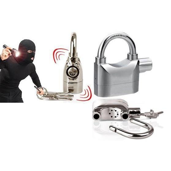 COMBO  2 bộ khóa chống trộm có còi báo động công nghệ hoa  kì cao cấp