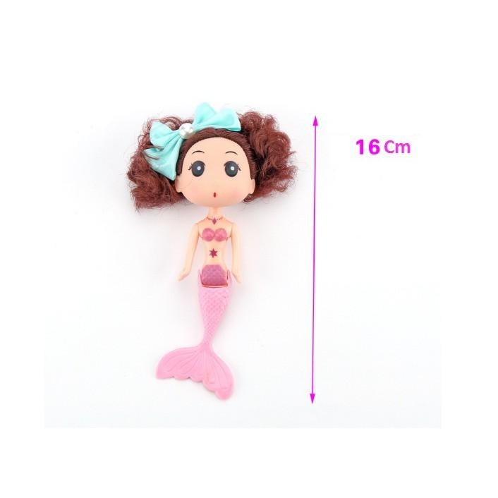 Combo Búp Bê Tiên Cá Mini Siêu Dễ Thương 16cm