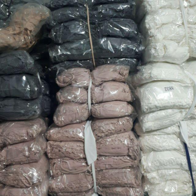 Bra gân tăm hai dây viền hoa