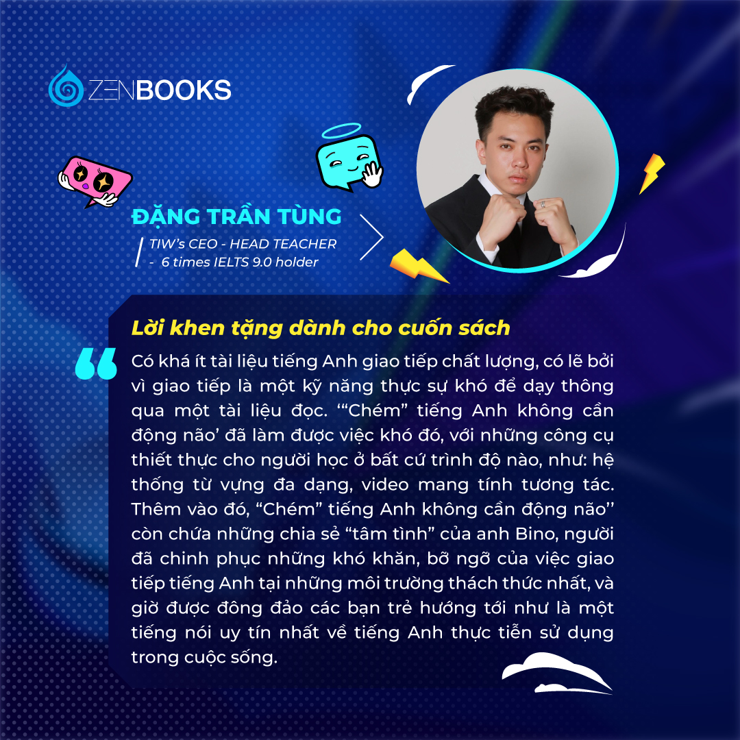 Sách - Chém Tiếng Anh Không Cần Động Não - Bino