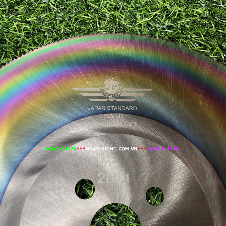 Đĩa Cắt Inox Cầu Vồng 275*1.6 Máy Tua Chậm
