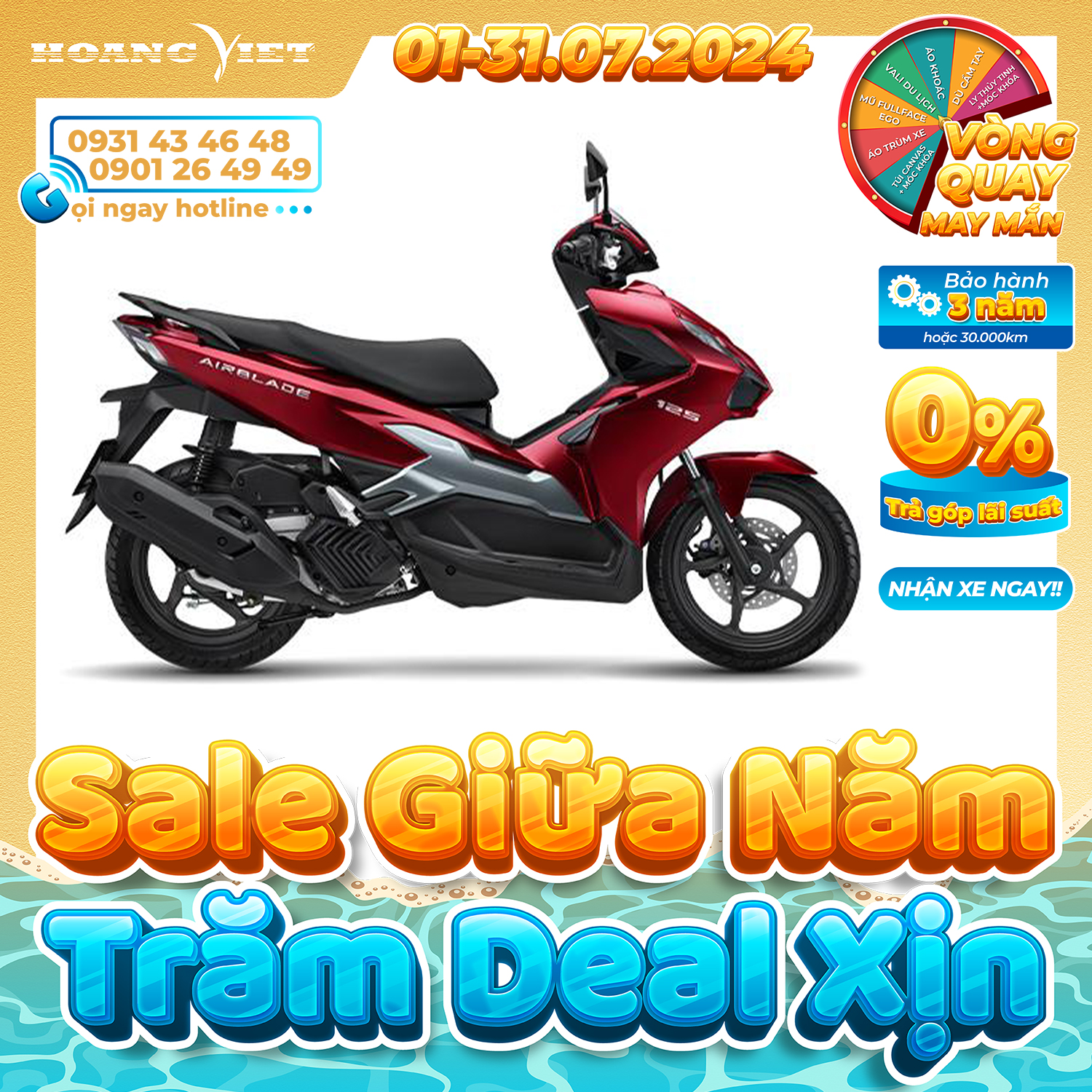 Xe máy Honda Air Blade 125cc 2025 - Phiên Bản Tiêu Chuẩn