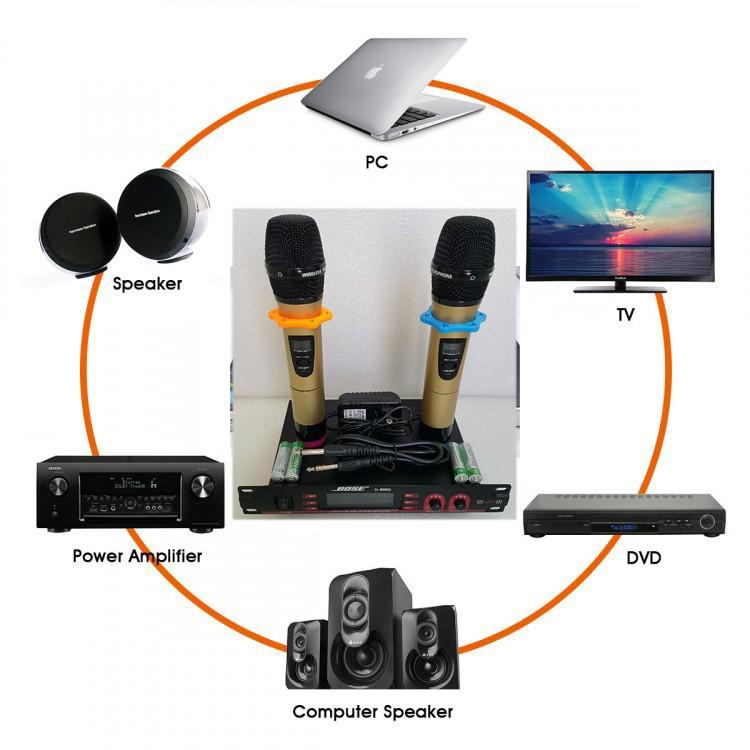 CTY MT Micro Không Dây BOSE U-800G Mẫu Mới, Micro UHF Đa Năng, Cao Cấp,Sóng Micro Ổn Định, Chống Hú Cực Tốt(BH 12T)