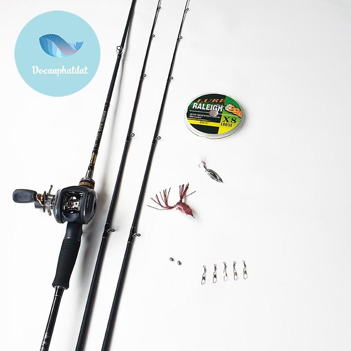 Bộ cần lure Hunting máy ngang alvion tặng kèm mồi lure