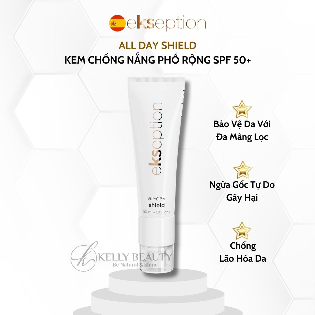 Kem Chống Nắng Phổ Rộng ekseption All Day Shield SPF 50+ | Kelly Beauty