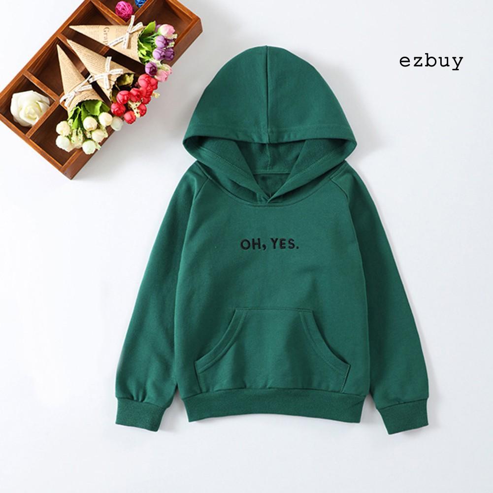 Áo Hoodie Tay Dài In Chữ Cho Bé