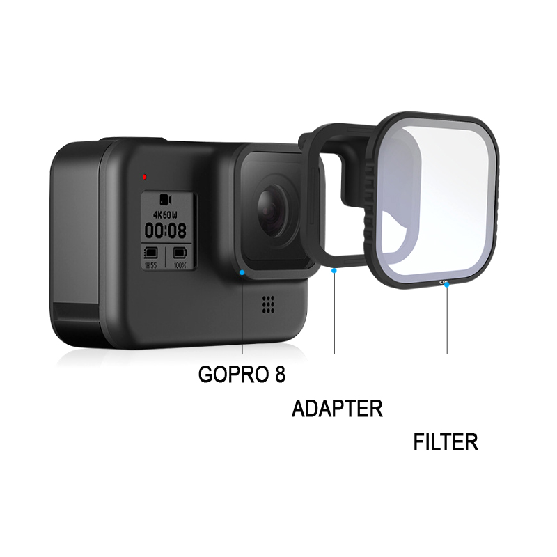 Bộ kính lọc CPL cho Gopro 8 black