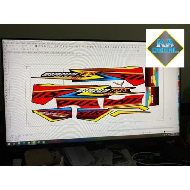 Tem rời Sirius Spark ZX đỏ đen