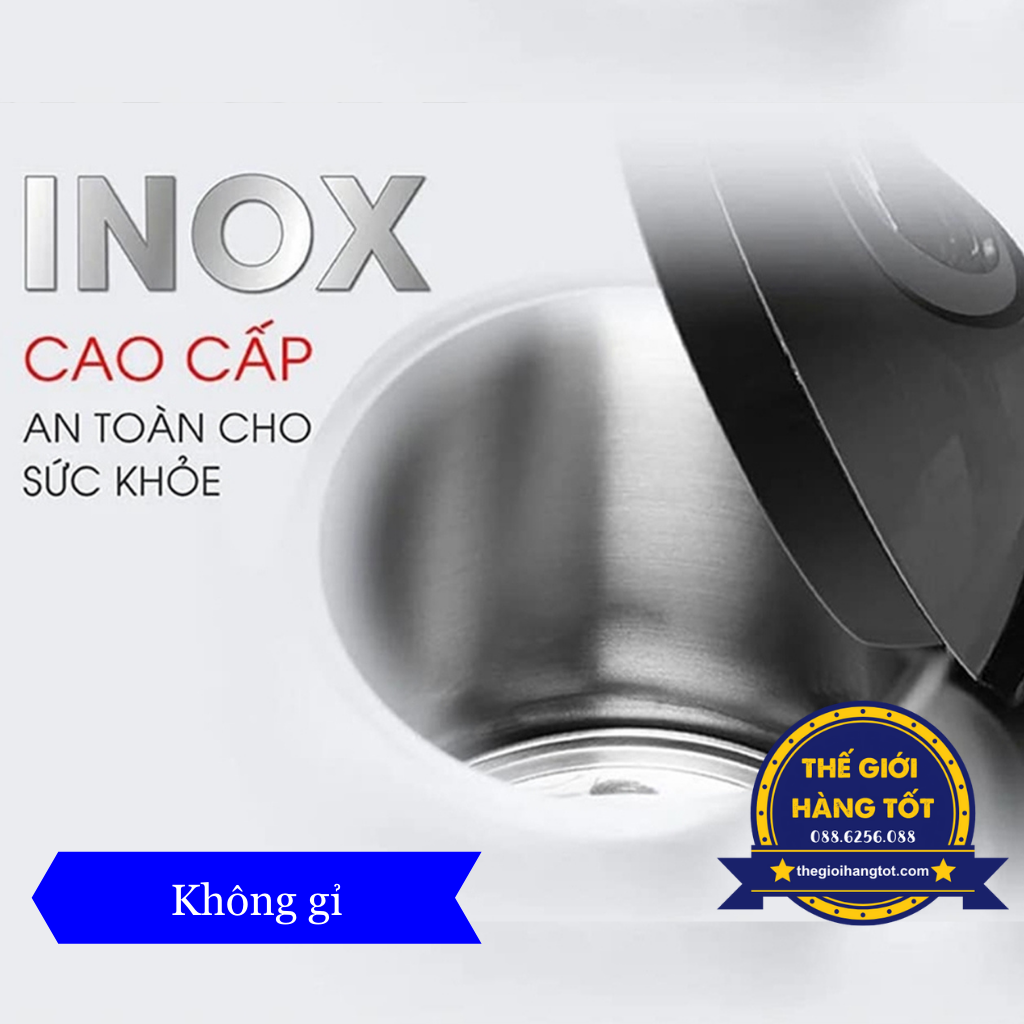 Ấm siêu tốc SATO 17ST45 1,8L - Hàng chính hãng - Inox cao cấp không gỉ, công nghệ Nhật Bản