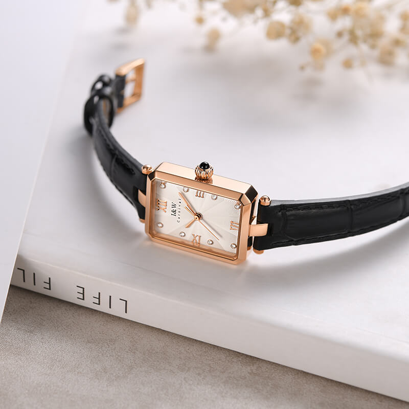 Đồng hồ nữ chính hãng I&amp;W Carnival 631L-D1,Kính chống xước,Chống nước 30m,bảo hành chính hãng,Máy điện tử(pin),mặt chữ nhật dây da