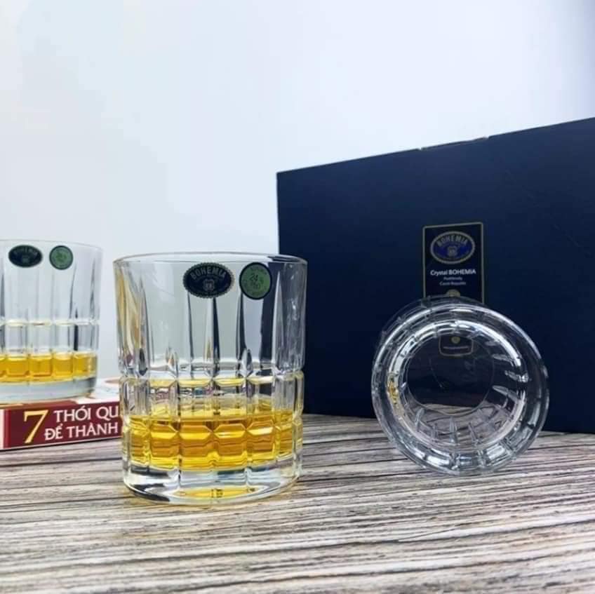 Set 6 cốc Bohemia Brixton Whisky 320ml - SX tại Séc