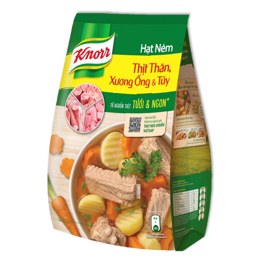 Hạt nêm Knorr Thịt Thăn, Xương Ống Và Tuỷ 1800g