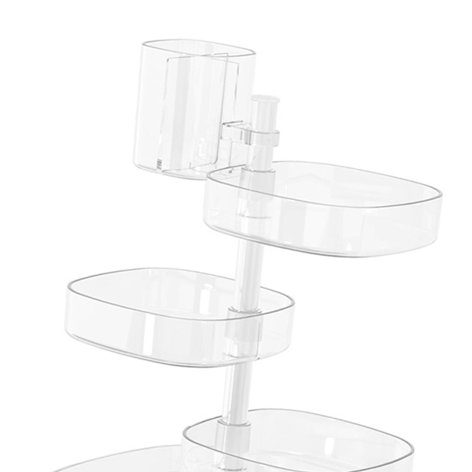 Makeup Organizer Cosmetic Storage Display Case Adjustable Height Jewelry