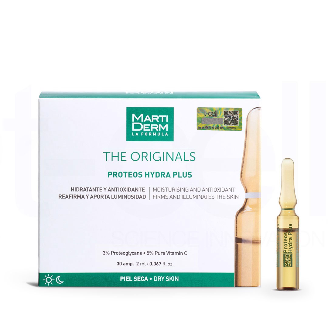 Ampoule Dưỡng Ẩm, Làm Săn Chắc &amp; Ngừa Lão Hoá Da - MartiDerm The Originals Proteos Hydra Plus