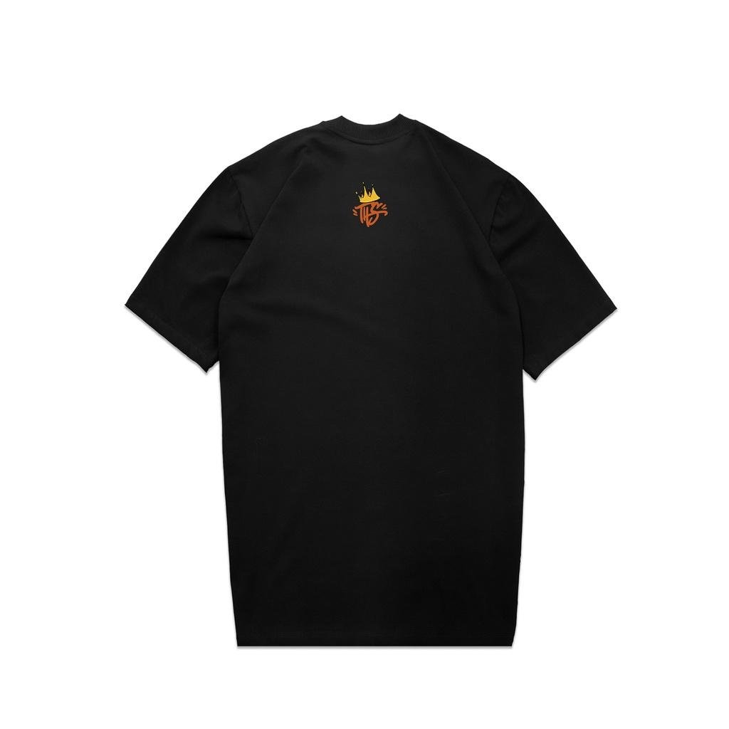 Áo Thun Unisex TeeHolic In Logo THS King Of King Màu Trắng Đen